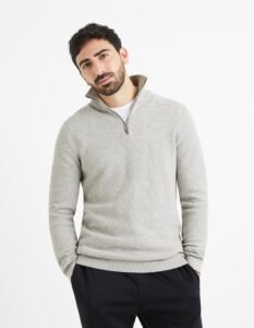 Celio Sweater Velim with zipper