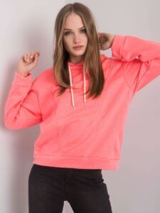 Fluo pink hoodie by