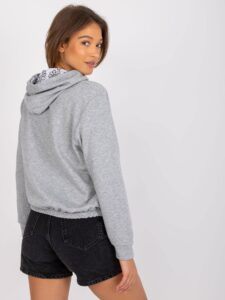 Grey melange sweatshirt by