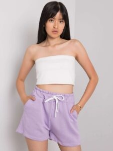 Light purple Casual Shorts Reya