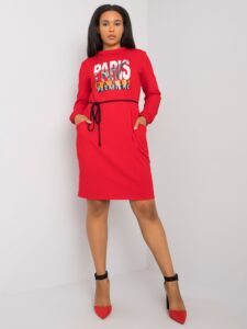 Red cotton dress by