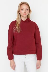 Trendyol Sweatshirt - Burgundy -