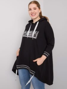 Women's black hoodie with