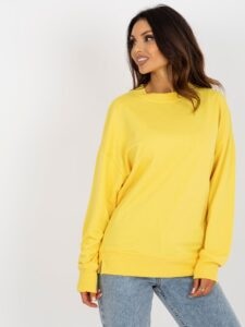 Yellow loose hoodie with