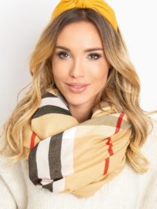Beige scarf with