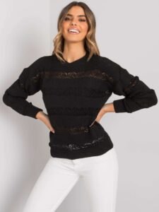 Black openwork sweater Rossendale