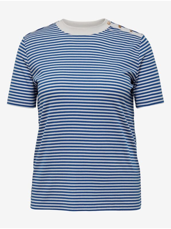 Blue Striped T-Shirt ONLY CARMAKOMA