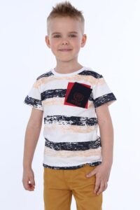 Boys' Striped T-shirt with Pocket
