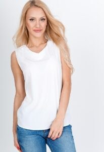 Elegant women's sleeveless blouse
