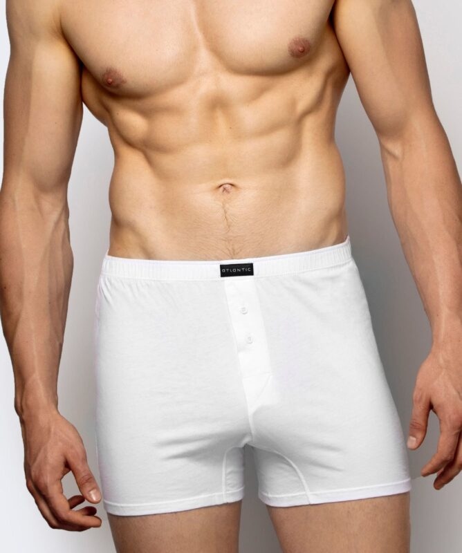 Men's classic boxer shorts with buttons