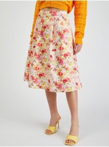 Orsay Creamy Women Floral Skirt