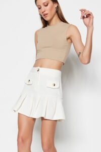 Trendyol Skirt - Ecru