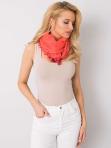 Women's coral scarf with