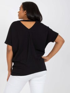 Black T-shirt plus sizes with