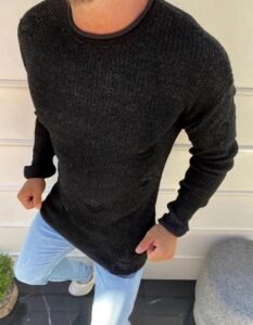 Black men's sweater