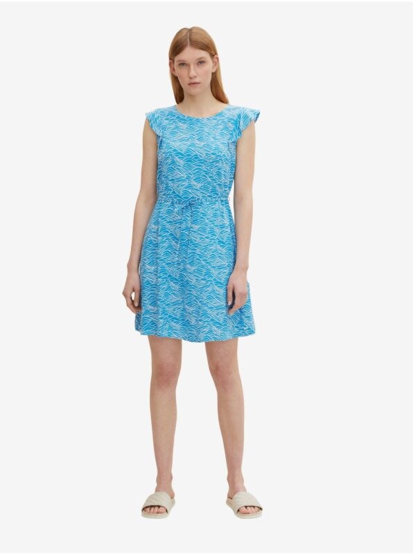 Blue Women's Patterned Dress with Tom Tailor