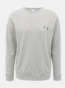 Grey Men's Sweatshirt with Calvin Klein