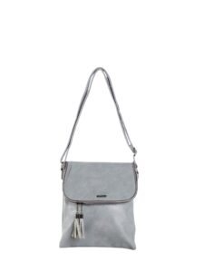 Grey rectangular messenger bag