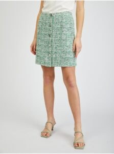 Orsay Green Ladies Tweed Skirt