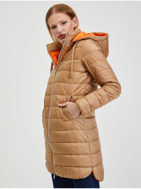 Orsay Light Brown Women's Winter Quilted