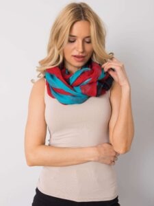Red and blue scarf