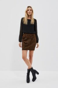 Skirt with print and