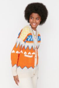 Trendyol Orange Jacquard Knitwear