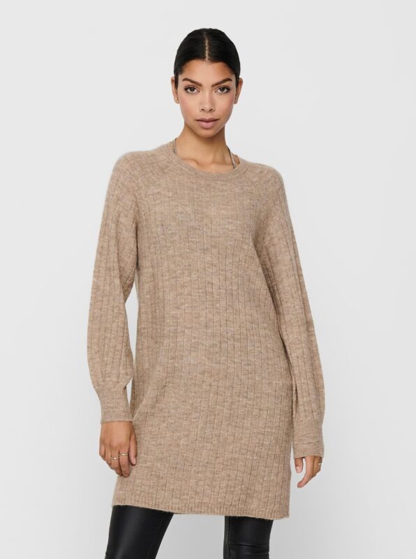 Beige Sweater Dress ONLY-Corinne