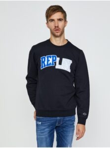 Black men's sweatshirt with Replay