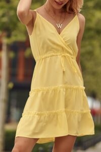Fine yellow dress with