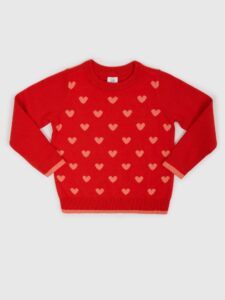 GAP Children's sweater heart pattern