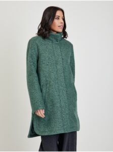 Green Women's Brindle Coat with Wool Tom