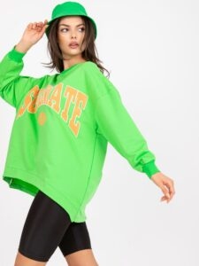 Green-orange hoodie with
