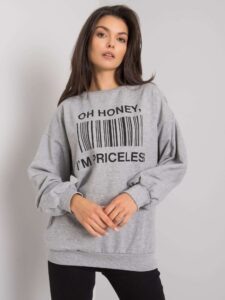 Grey sweatshirt with