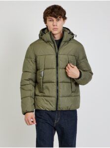Khaki Men's Quilted Jacket Tom Tailor