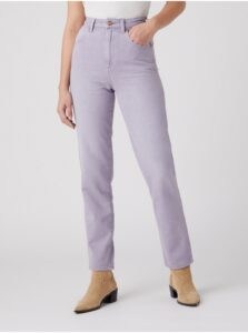 Light Purple Women's Straight Fit Jeans