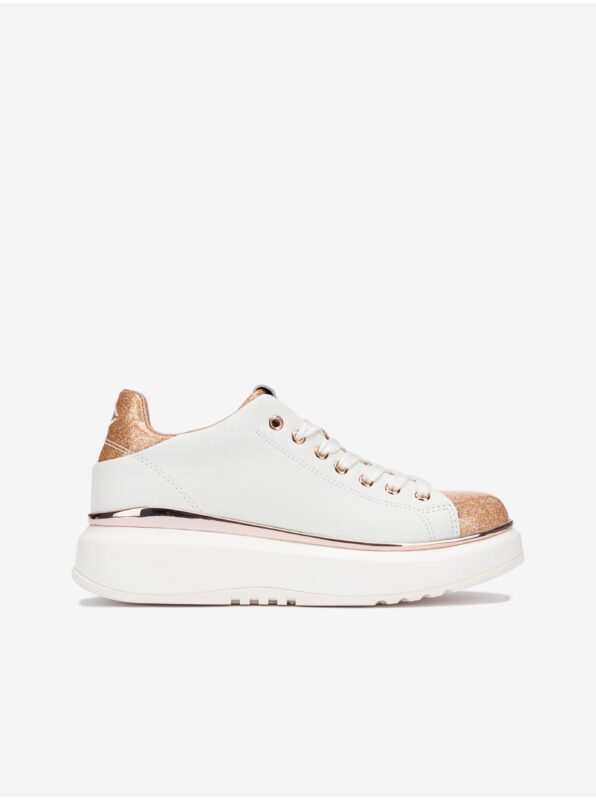 White Women's Leather Sneakers Replay