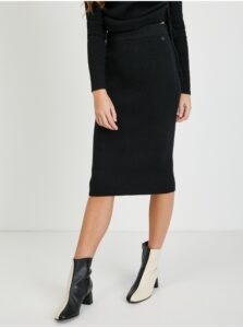 Black Sheath Sweater Skirt Guess