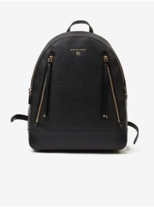 Black Women's Leather Backpack Michael