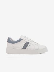 Blue-White Women's Sneakers on the Geox