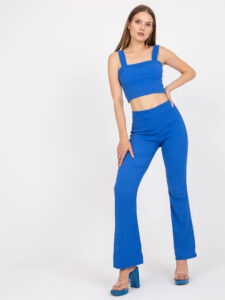 Blue casual set with