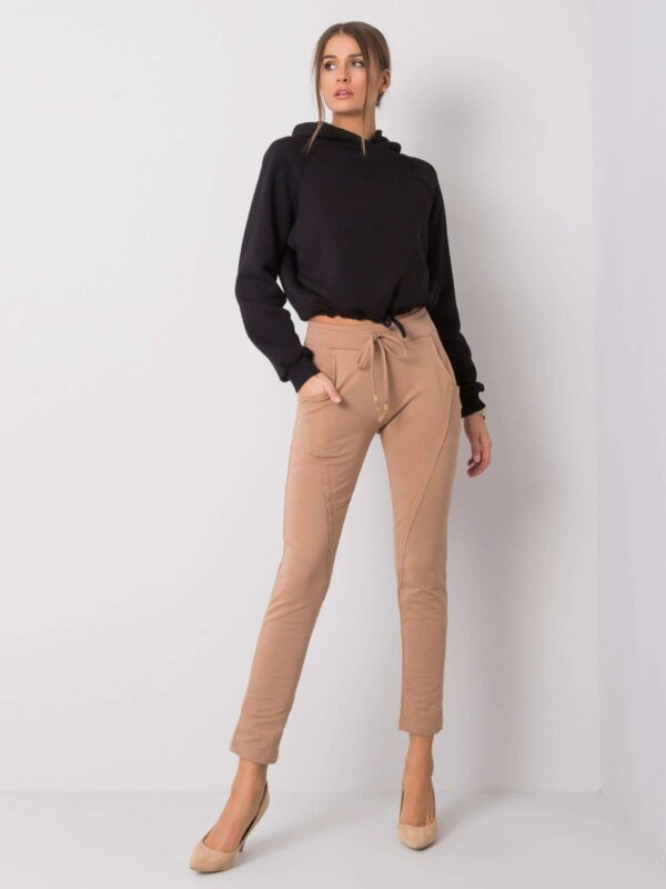 Camel trousers with