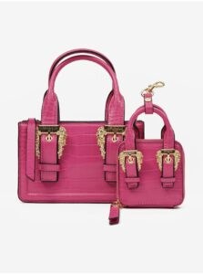Dark pink Ladies Handbag with Versace