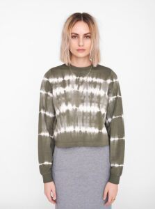 Khaki Patterned Sweatshirt Noisy May