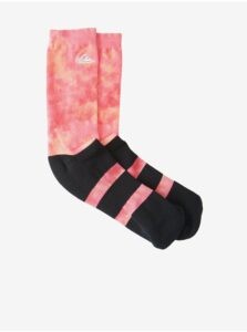 Set of two pairs of socks in black-pink