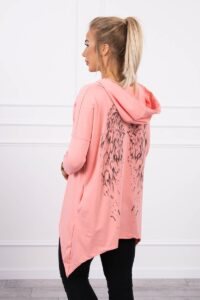 Sweatshirt with apricot wings