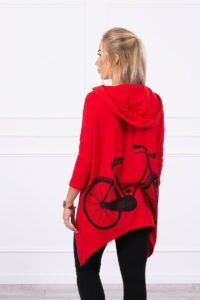 Sweatshirt with cycling print