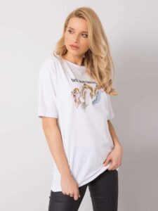 White T-shirt with print Jasmine