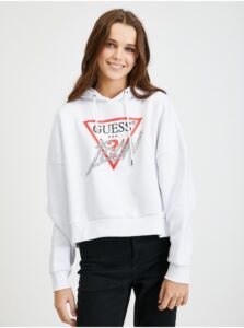 White Women's Oversize Hoodie Guess