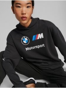 Black Womens Hoodie Puma BMW